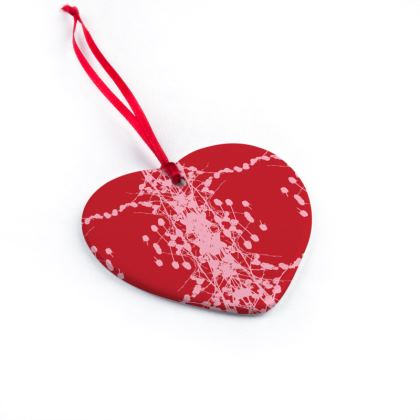 red heart christmas ornaments