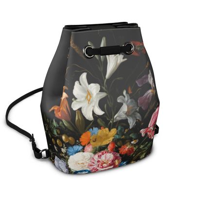 Leather Drawstring Backpack. Designer Backpacks | Contrado display picture 1