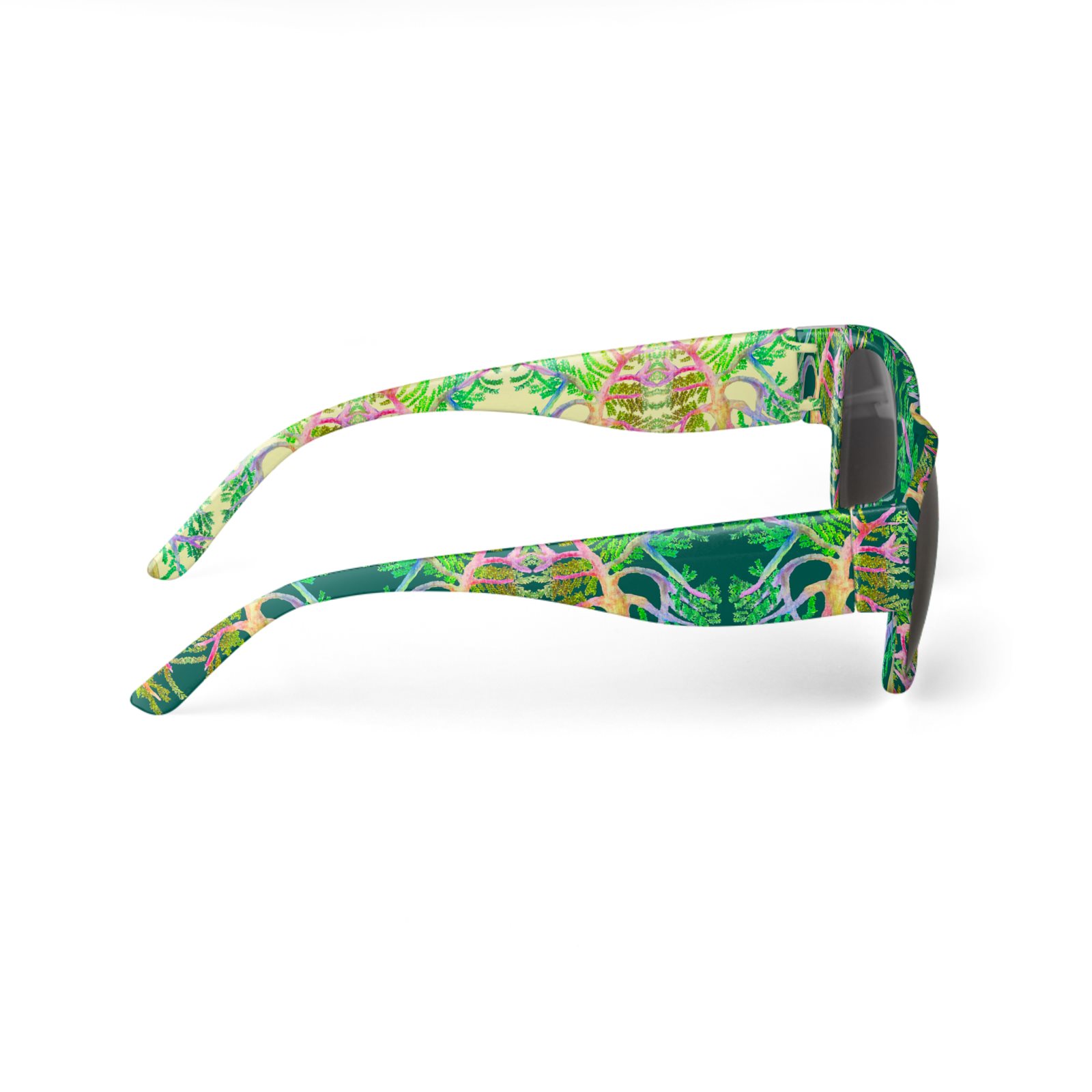 green designer sunglasses