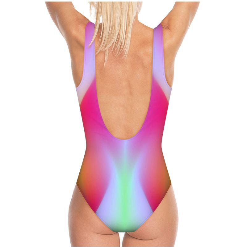 Swimsuit. Pastel Rainbow