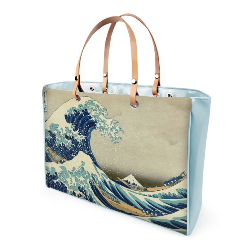 handbag great wave off kanagawa by katsushika hokusai
