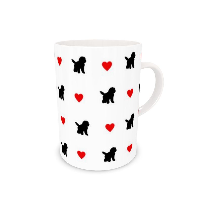 black dog mug