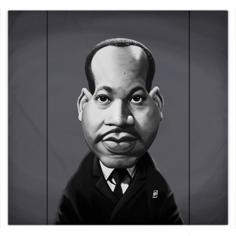 Martin Luther King Celebrity Caricature Duvet Covers