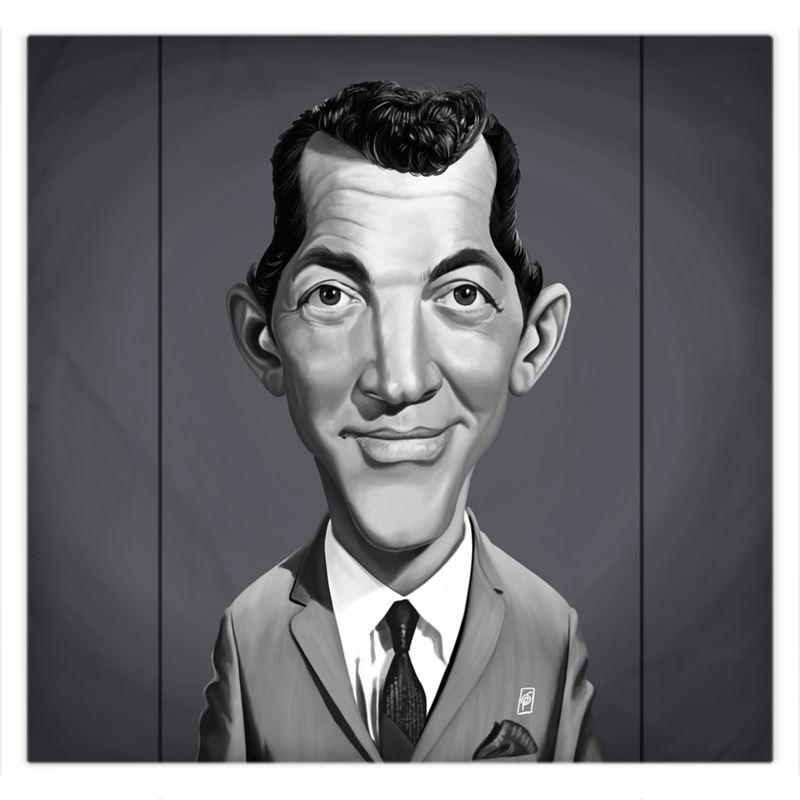 Dean Martin Celebrity Caricature Duvet Covers