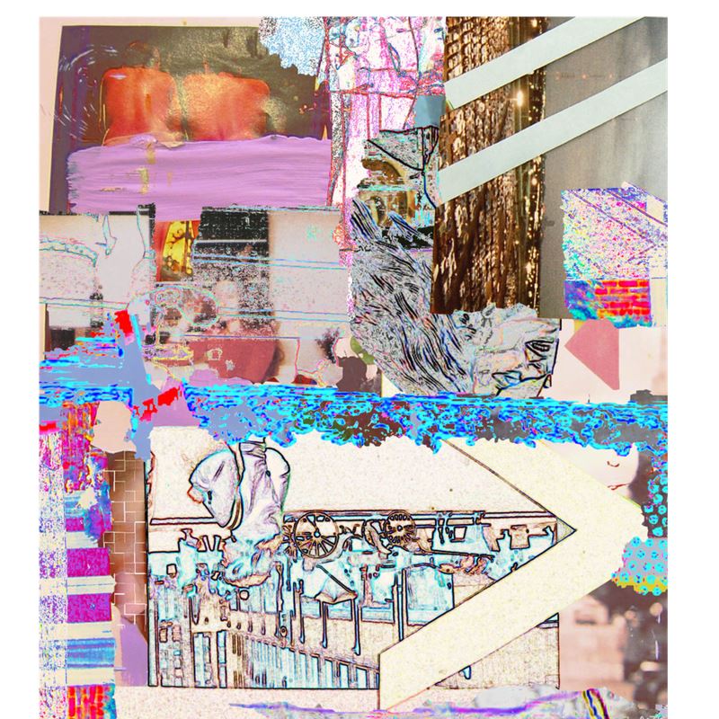 Skater Dress With Abstract Art Print