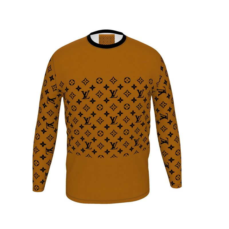 トップス LOUIS VUITTON 23SS Print Sweat Shirt XL Louis Vuitton Damier Spread Print Sweatshirt Grey Men's - US