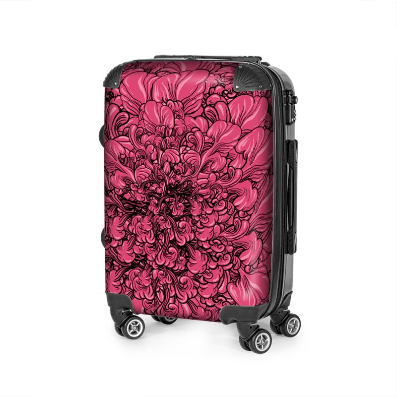 Pink flower suitcase Clearance