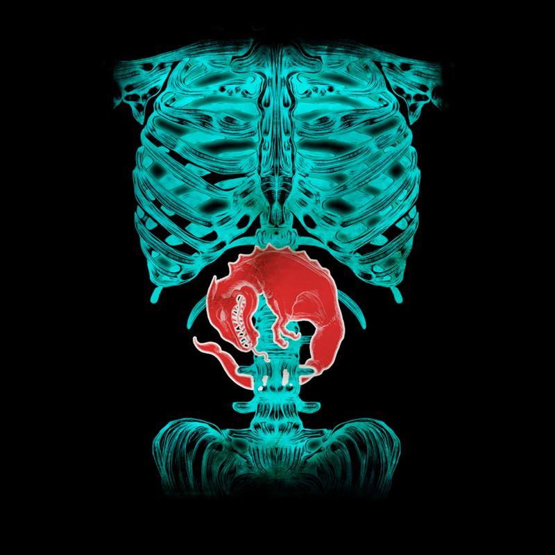 alien x ray t shirt