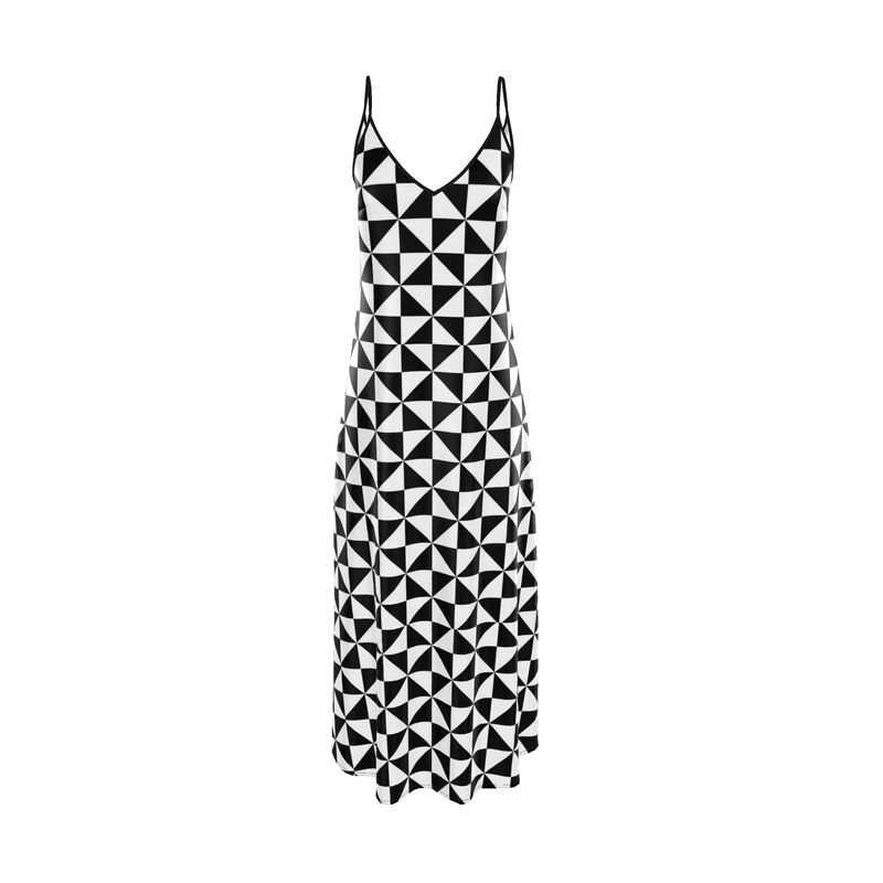 white christmas dresses Zapaka Women Black and White Plaid Work Dress Sheath Half Sleeve Midi Semi Formal Dress, Black&White / L main image 0