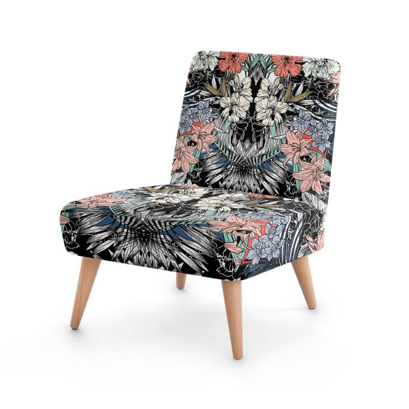 tropical flowers occasional chair