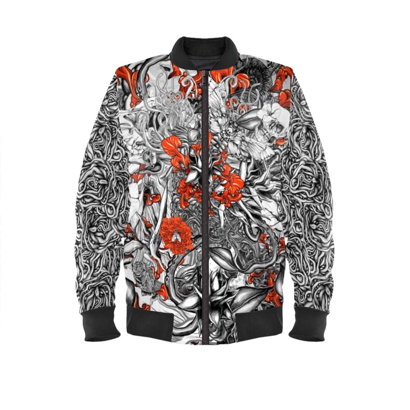 Mens patterned 2025 bomber jacket
