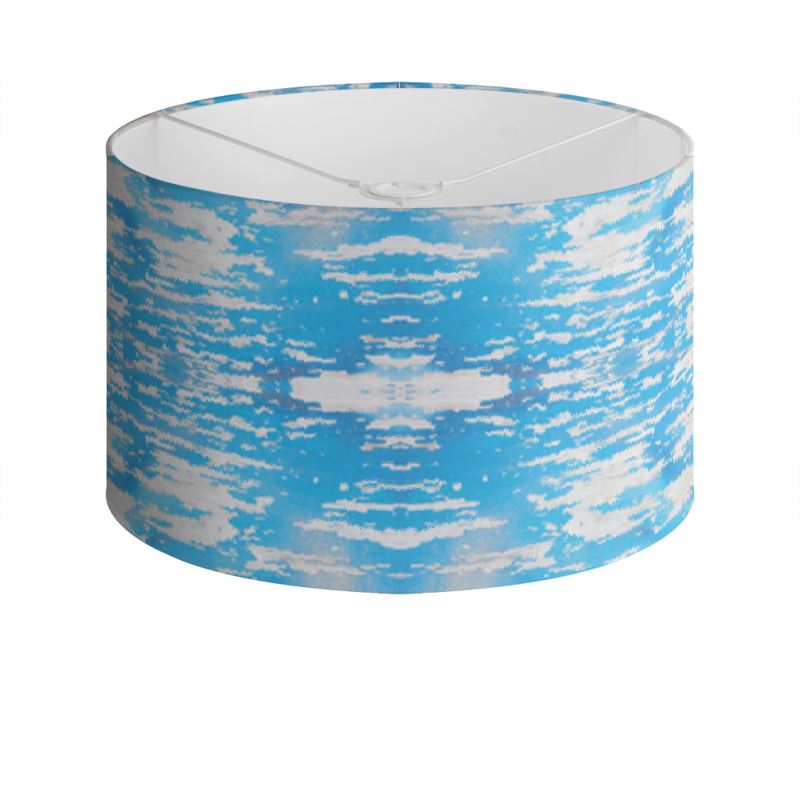Blue Woods Drum Lamp Shade