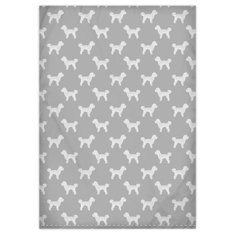 GREY AND WHITE COCKAPOO bedding