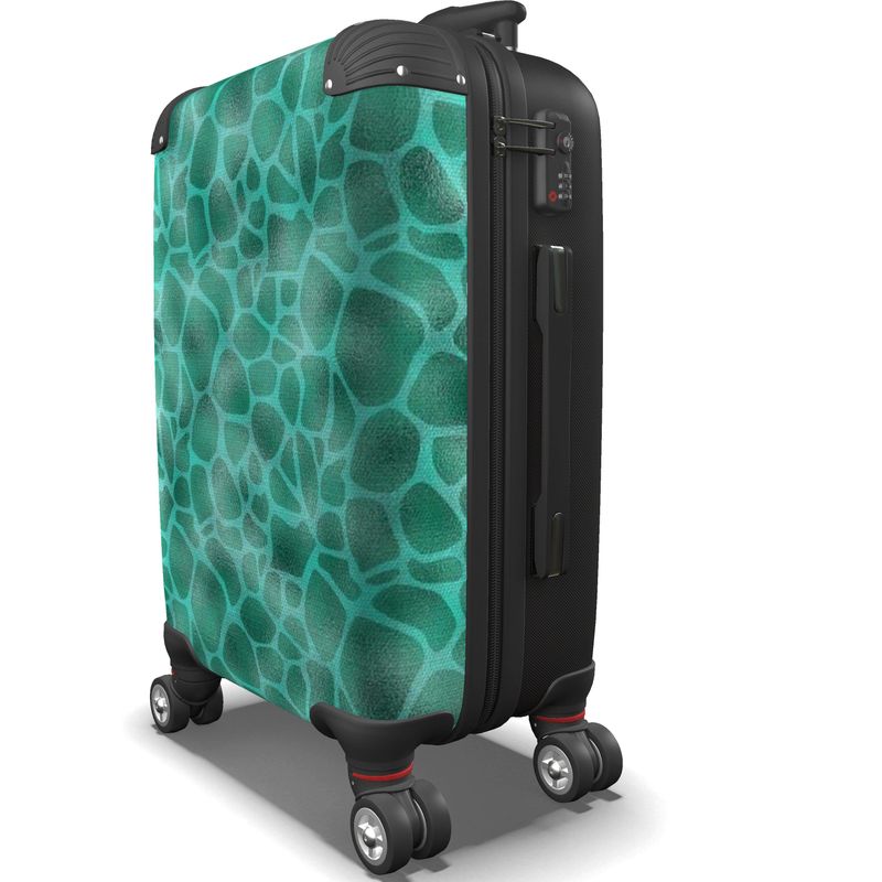 Metallic Turtle Hard Shell Carry On Suitcase