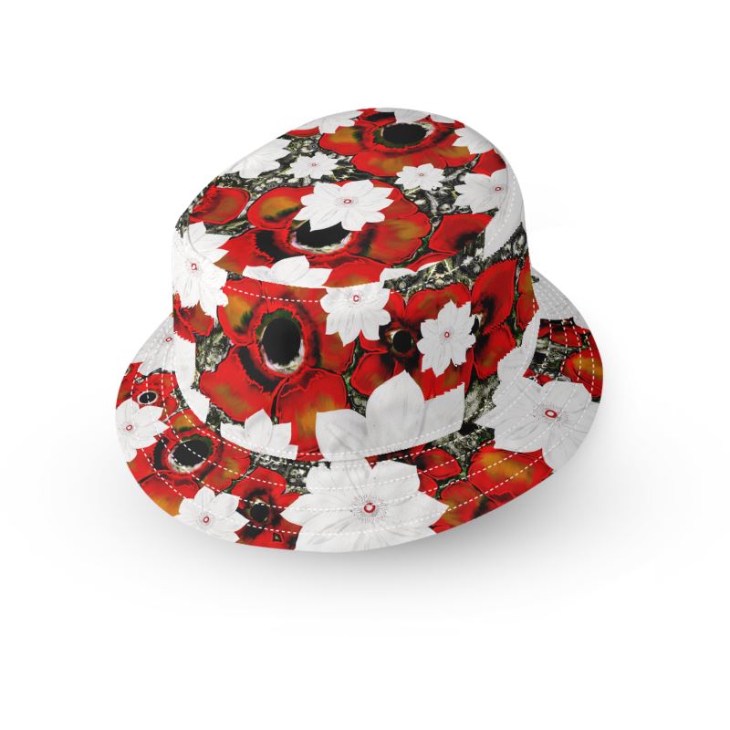 Poppy small brim bucket hat