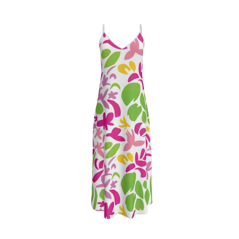Palm Beach Tropical Slip Dress