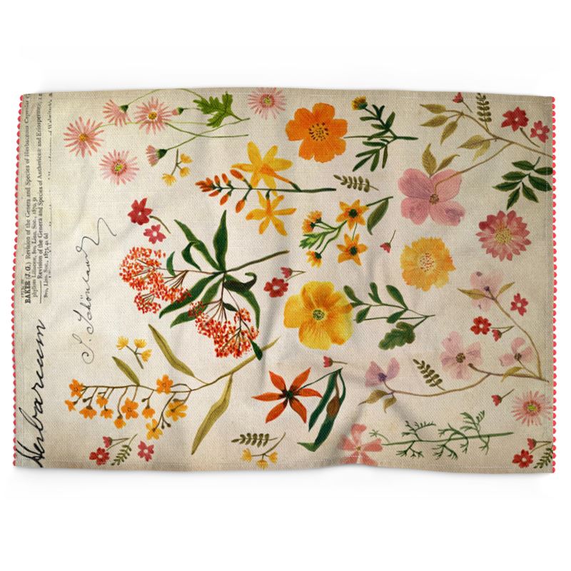 Floral best sale tea towel