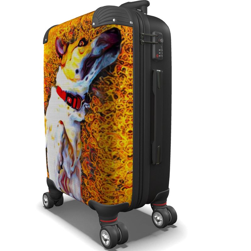 Suitcase with dogs on it shop