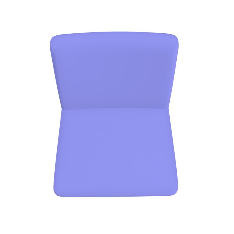 Periwinkle Blue Solid Color Occasional Chair