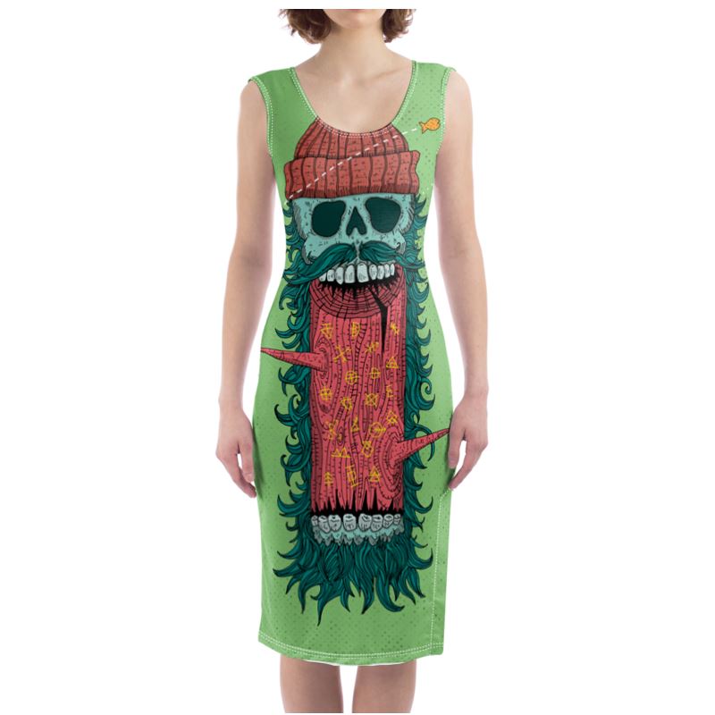 'Lumber' Illustrated Bodycon Dress