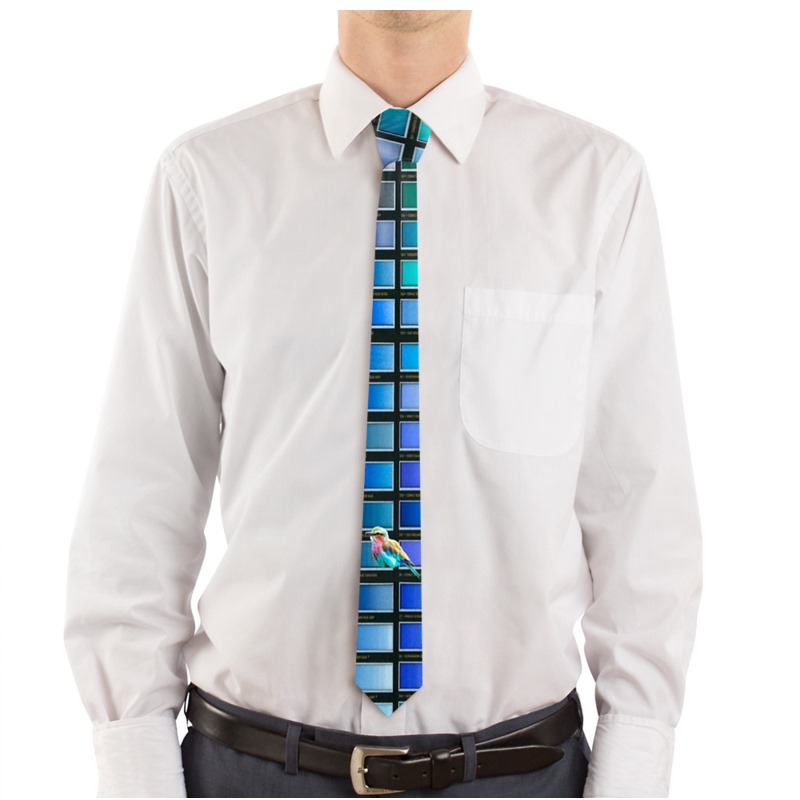 Colour Chart Lilac Bird Tie