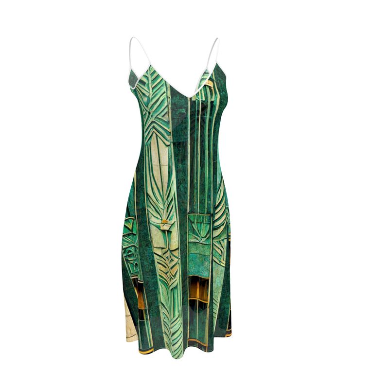 art deco midi dress Art Deco White Maxi Dress