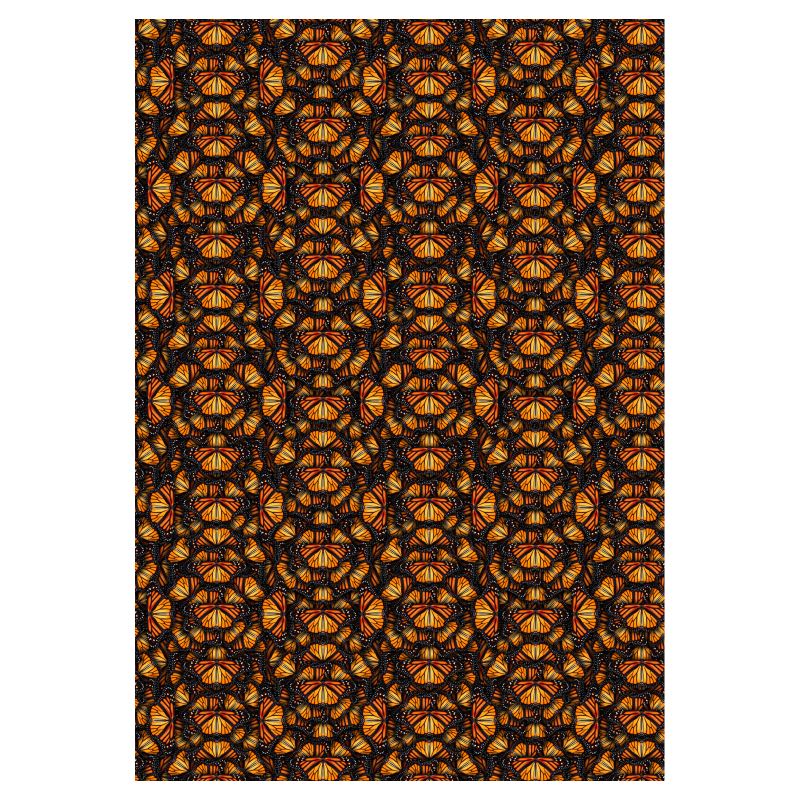 Orange Monarch Butterflies Bodycon Dress by Bonnie Phantasm
