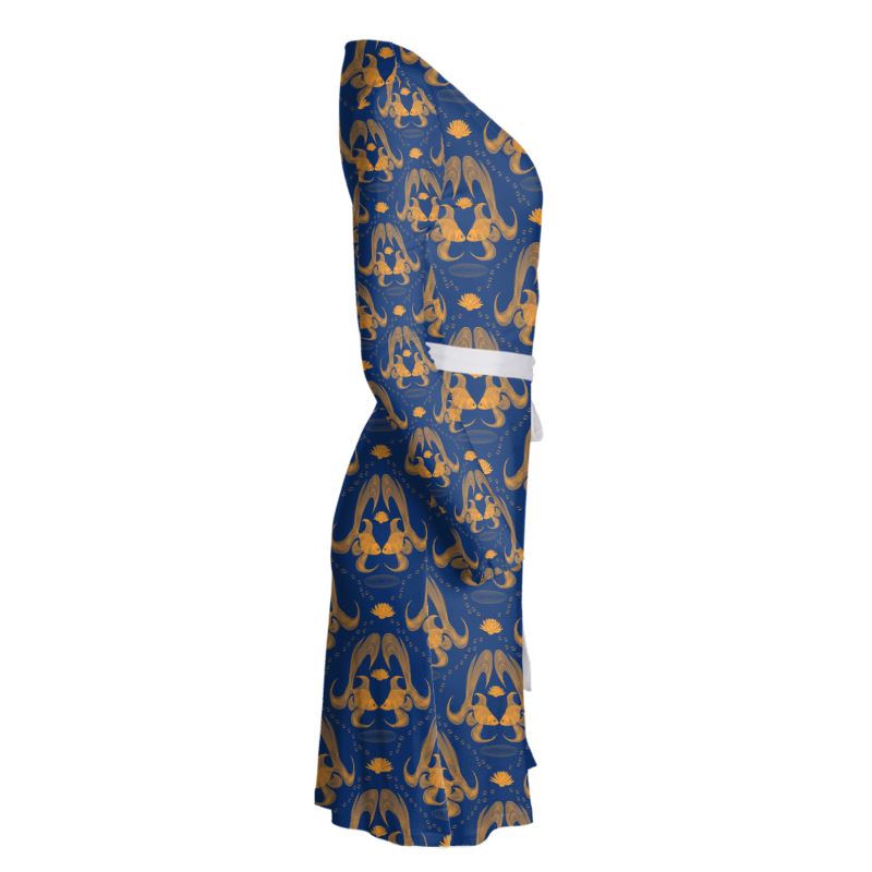 gold fish dress Kingyo Embroidered Goldfish Dress