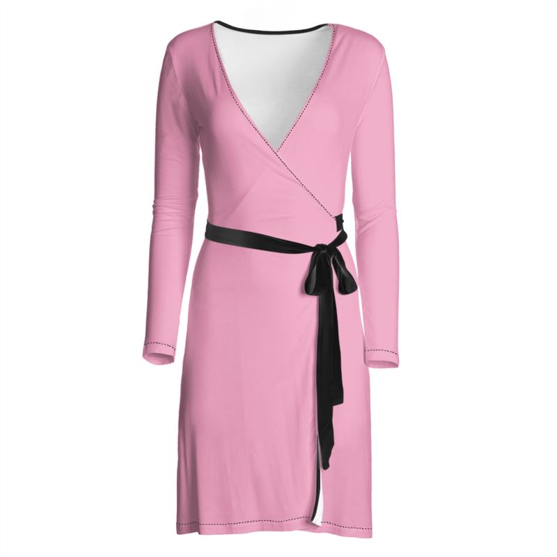 knee length dresses for ladies Akira Wrap Me in Lace Mini Dress | Pink main image 1