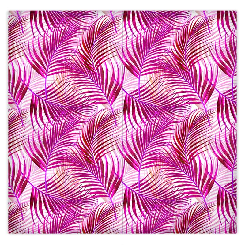 Tropical Garden Collection In Magenta Duvet Cover