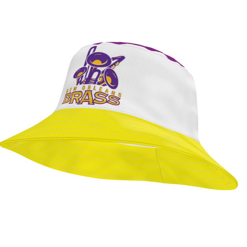 Bucket Hat (chapeau De Pêcheur) NEW ORLEANS - Taille Unique - Noir Et Beige Doré - Neuf Avec étiquette