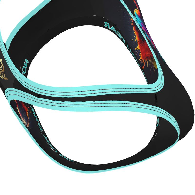 Colourful heart explosion Sports Bra