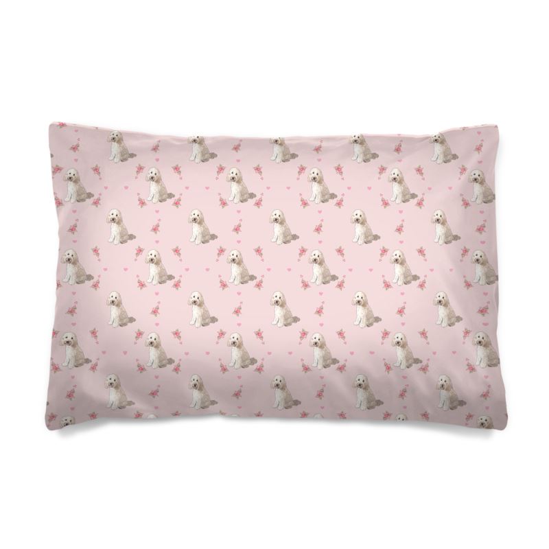 Pink roses (cream COCKAPOO) duvet and pillow case