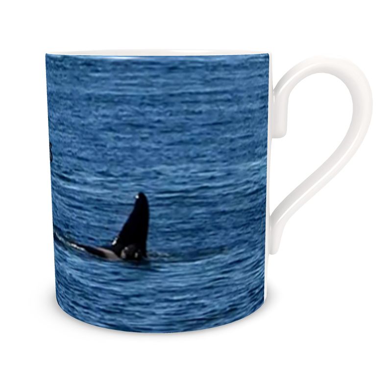 Aquarius the Killer Whale Bone China Mug