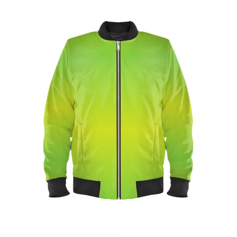 Mens Bomber Jacket Emmeline Anne Lime