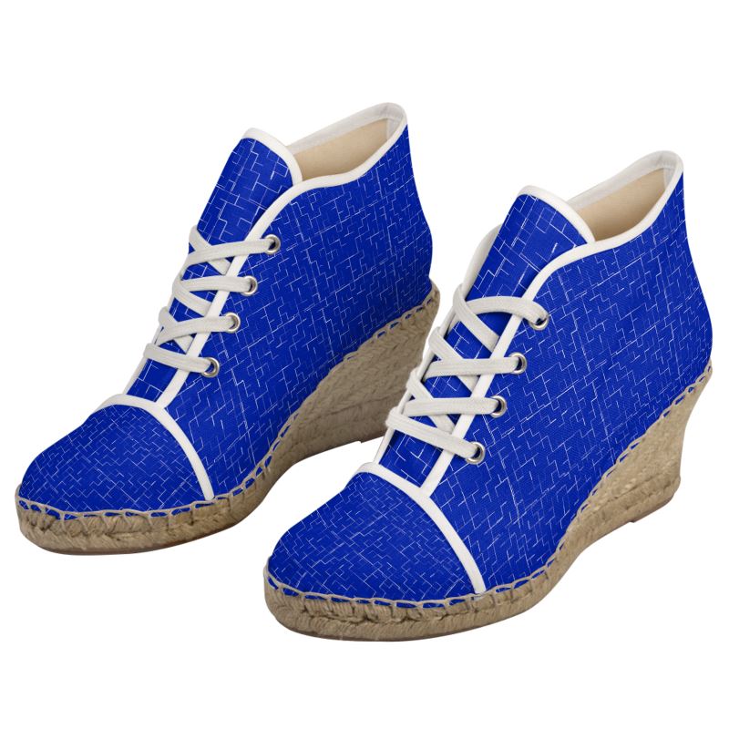 Royal blue 2025 wedge sneakers