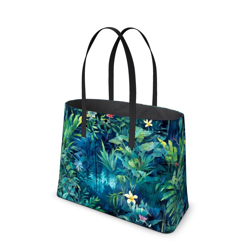 Tropical Jungle (Night #1) Kika Leather Tote