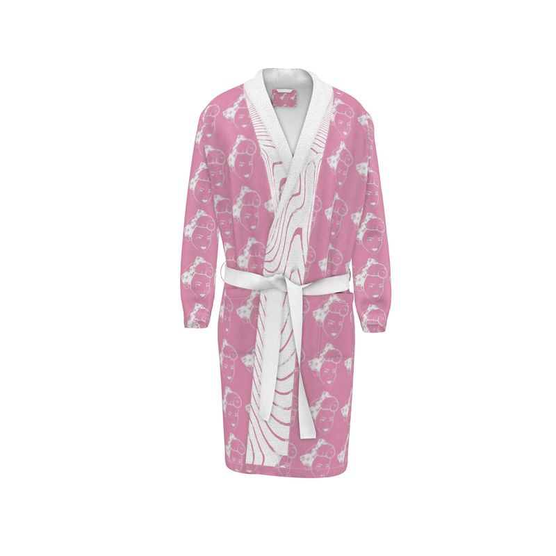 pink velvet dressing gown Pearl Pink Velvet Duster Robe, Velour Dressing Gown