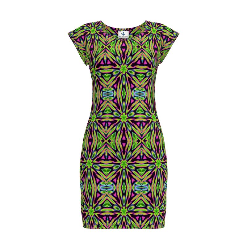 chinese dress ladies Hillary Blue Printed Tunic Dress main image 0