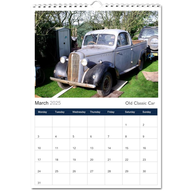 Current 2026 Classic Cars 12 X 9-inch Wall Calendar, Large Bookstore-Quality, Spiral-Bound - Walmart Supplies - View #6