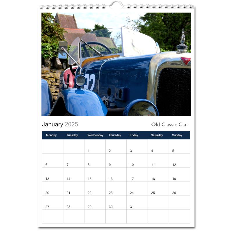 Current 2026 Classic Cars 12 X 9-inch Wall Calendar, Large Bookstore-Quality, Spiral-Bound - Walmart Supplies - View #9