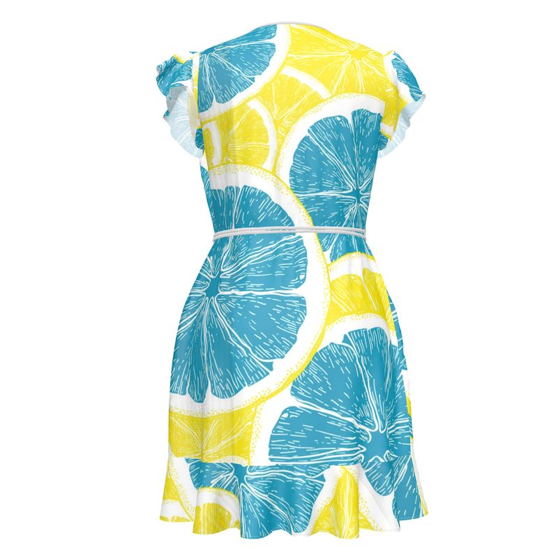 Sicilian Lemons and Surreal Blue Lemons Tea Dress
