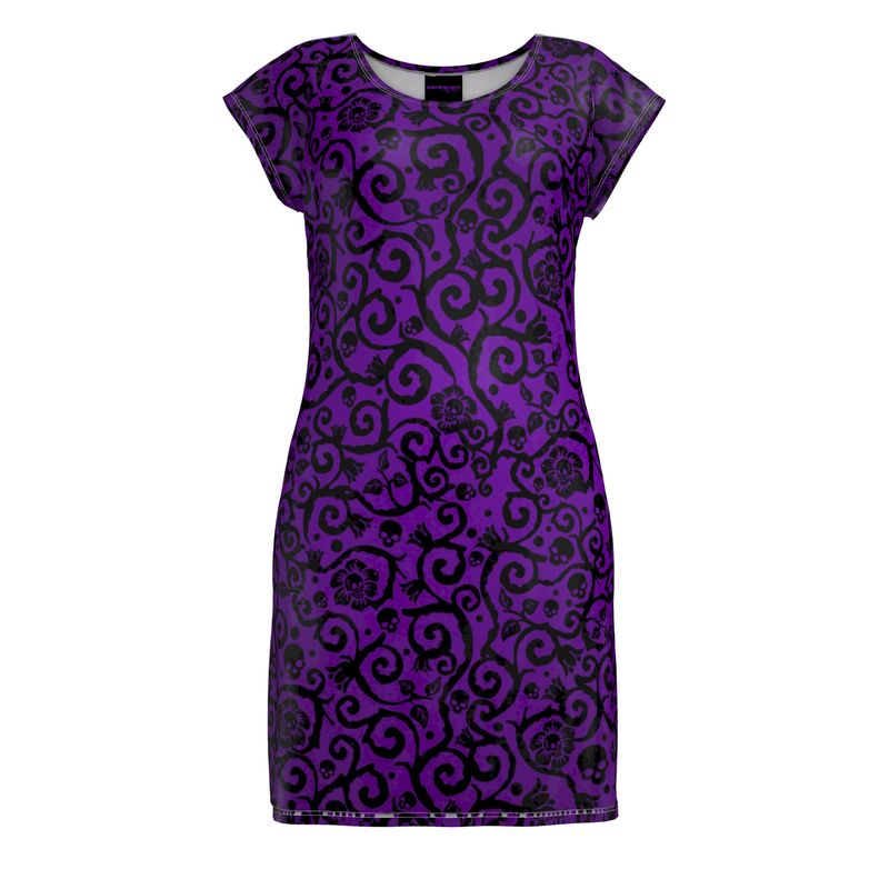strapless open back dress Purple Dress - Satin Bustier Bodycon Dress main image 0
