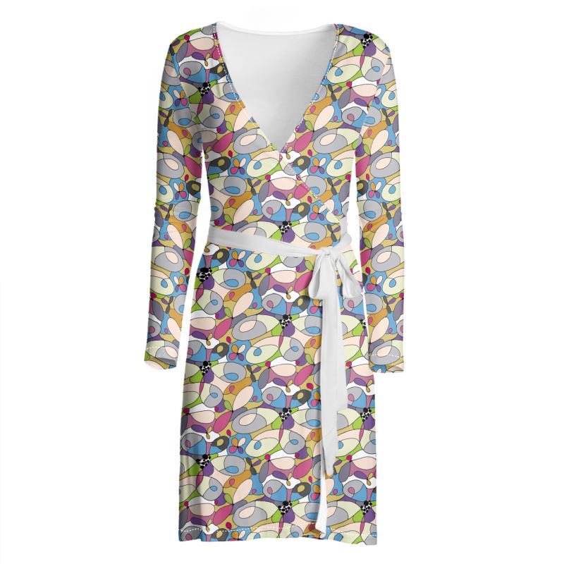 pastel wrap dress Ava pastel peach wrap dress  TBT
