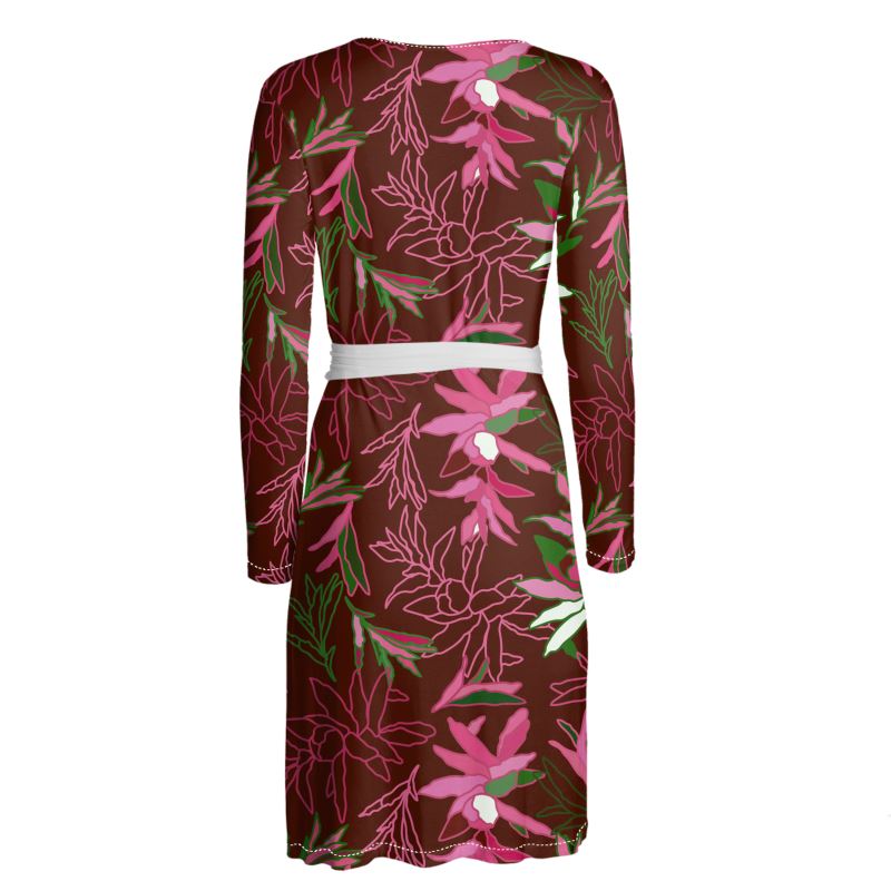 PV Styles Wrap Dress  Elegant Floral Fashion | Contrado USA