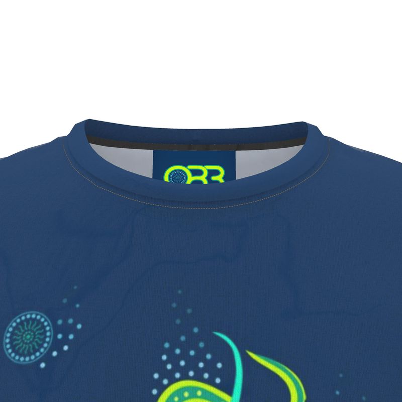 Unisex Orb Ozric Tentacles Inspired Cotton Jersey T-Shirt