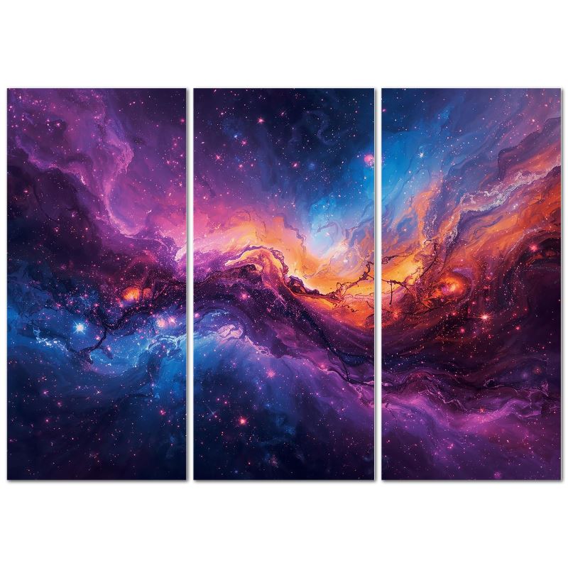 Vivid Nebula Galaxy Art | Abstract Cosmic Starry Space Swirl