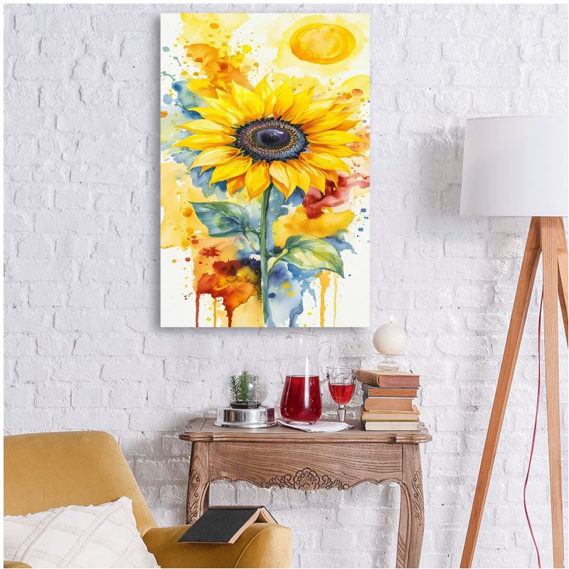 Sunburst Bloom: Watercolor Sunflower ??