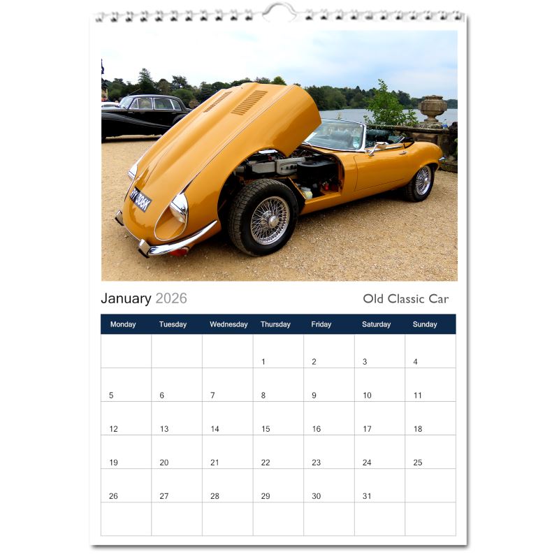Current 2026 Classic Cars 12 X 9-inch Wall Calendar, Large Bookstore-Quality, Spiral-Bound - Walmart Supplies - View #5