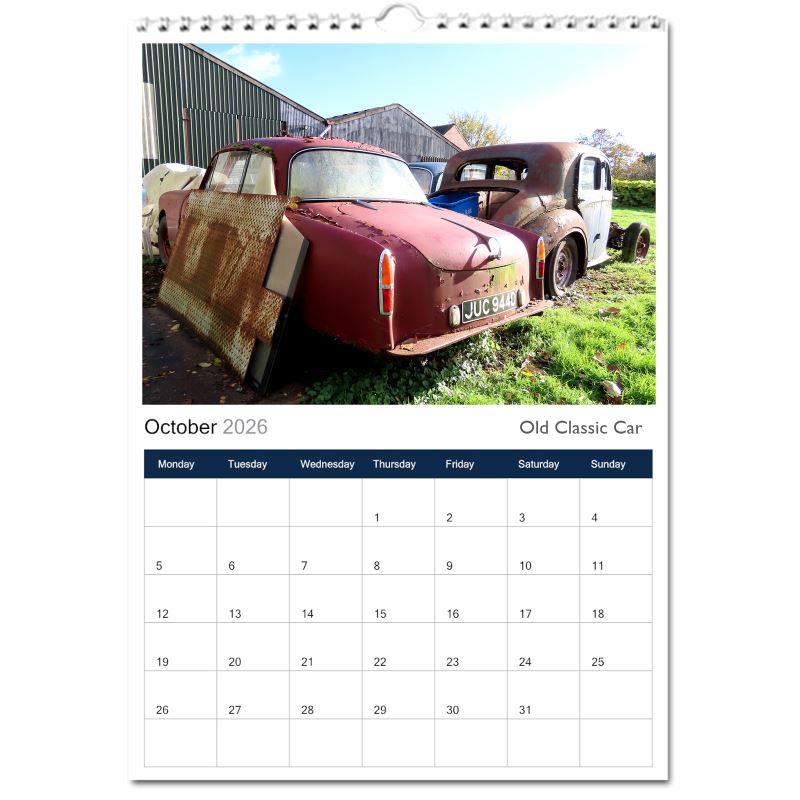 The Rusty Car Calendar 2027